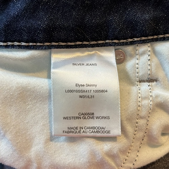 Silver Elyse Jeans 31X31 - Picture 8 of 8